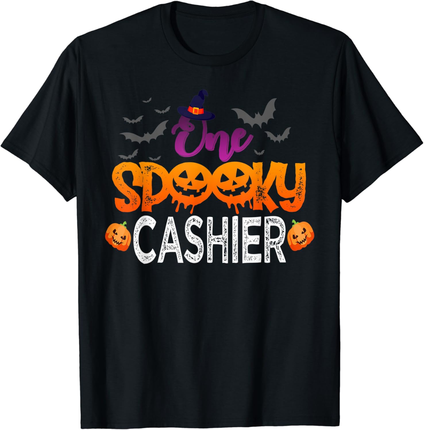 One Spooky Cashier Halloween Costume Gift for Men Women T